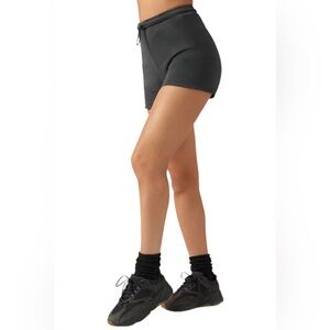 Joah Brown Charcoal fitted sweat Shorts